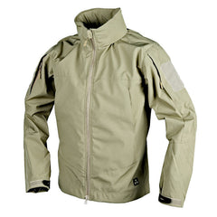 Men's Soft Shell Hooded Tactical Jacket with Pockets