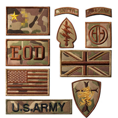 MC Camouflage Embroidered Patch for Tactical Gear