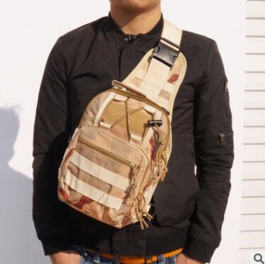 Camouflage Canvas Tactical Chest Bag for Outdoor Sports