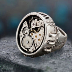 Gear Shape Movement Unisex Ring