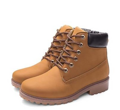Martin Boots - Flat Leather Ankle Boots