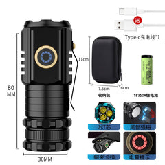 Mini Portable High-Intensity Tactical Flashlight