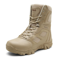 Men's Tactical Desert Boots with Zipper and Velcro