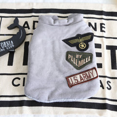 Military Badge Velvet Vest for Pets