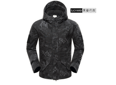 Camo Jacket with Python Print, Tactical Coat