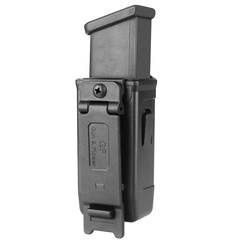 Double Stack Magazine Holder Fits: 9mm/.40 Double Stack MagsInside and Outside Carry Mag Pouch. Polymer Belt Clip Magazine Holder Fit 1.5/1.75 Inch Belt and Molle Vest