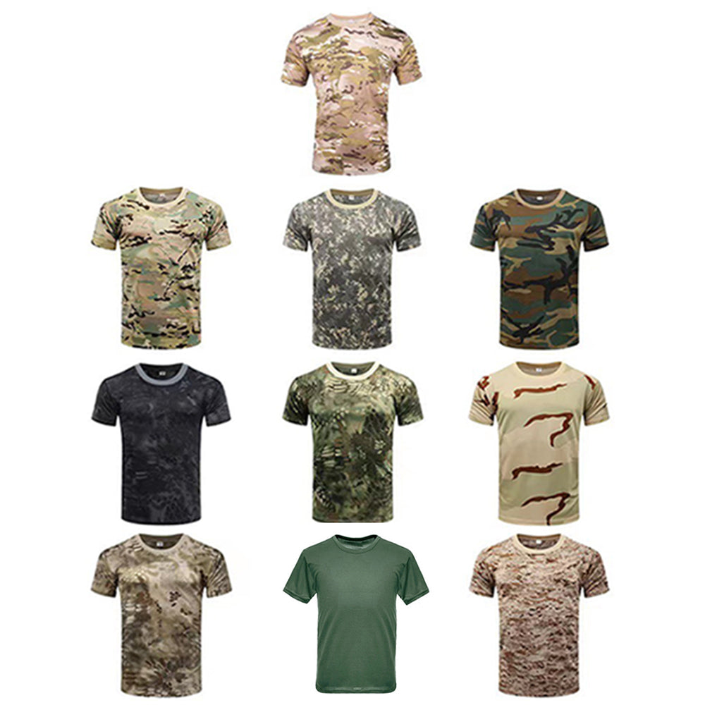 Men's Camouflage Tactical Short Sleeve T-Shirt