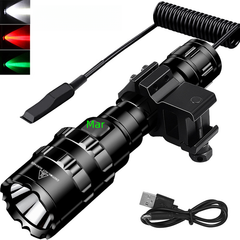 Mini USB Rechargeable 10W LED Tactical Flashlight
