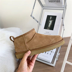 Mini Short Boots for Men and Women - Suede Snow Boots
