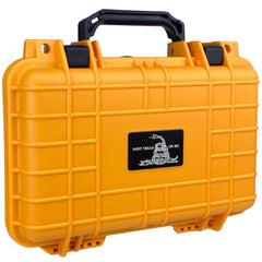Eylar Dont Tread On Me Hard Pistol Case 11.6 Inch 8.3 Inch 3.8 Inch (Yellow Compact 1 Gun)