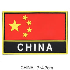 PVC National Flag Patch - Tactical Backpack Accessory