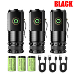 Portable Rechargeable Mini High-Intensity Flashlight