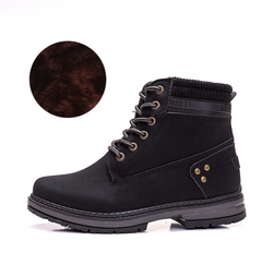 Martin Boots, Fleece-Lined Leather Lace-Up Boots
