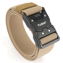 New Tactical Quick-Release Elastic Belt for Men