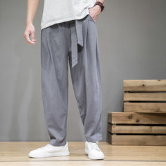 Men's Casual Cotton-Linen Trousers