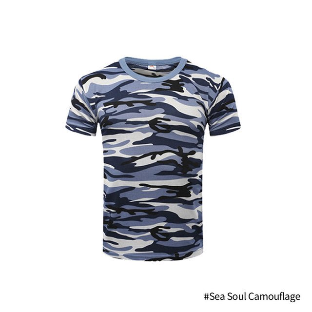 Men's Quick Dry Camouflage Tactical Short Sleeve Shirt
