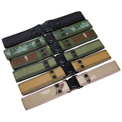 Men's Canvas Tactical Belt - Outdoor EVA Sponge Style
