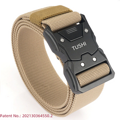 New Tactical Quick-Release Elastic Belt for Men