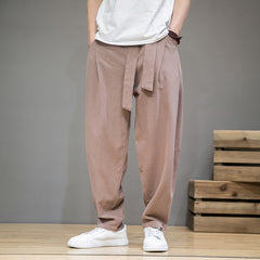 Men's Casual Cotton-Linen Trousers