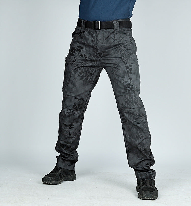 Men's Tactical Camouflage Pants with Multi-Pockets