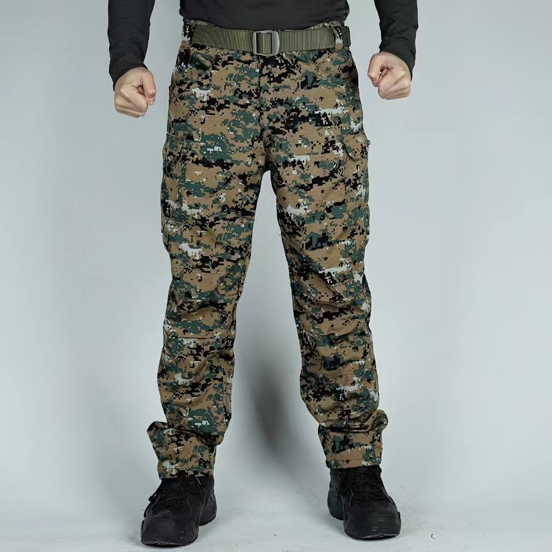 Men's Tactical Camouflage Pants with Multi-Pockets