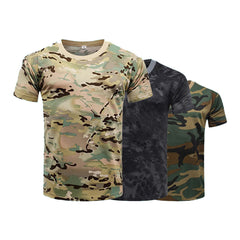 Men's Camouflage Tactical Short Sleeve T-Shirt