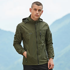 Lightweight Men's Military-Style Waterproof Jacket