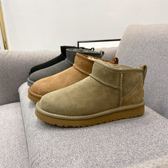 Mini Short Boots for Men and Women - Suede Snow Boots