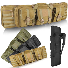 Konelia 37" 47" Soft Rifle Case Bag American Classic Double Tactical Gun Bag Case Waterproof Long Pistol Gun Storage Bag for Hunting Shooting Transportation