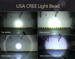 LED Aluminum Alloy Tactical Flashlight and Bat