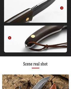 Multi-Purpose Beveled Stone Washing Straight Knife