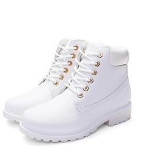 Martin Boots - Flat Leather Ankle Boots