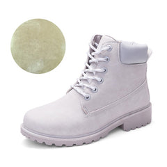 Martin Boots - Flat Leather Ankle Boots