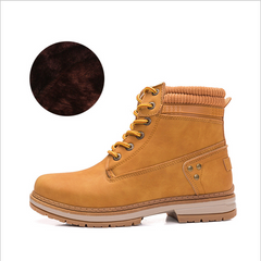 Martin Boots, Fleece-Lined Leather Lace-Up Boots