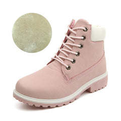 Martin Boots - Flat Leather Ankle Boots