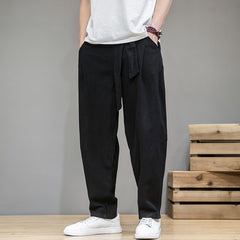 Men's Casual Cotton-Linen Trousers
