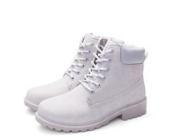 Martin Boots - Flat Leather Ankle Boots